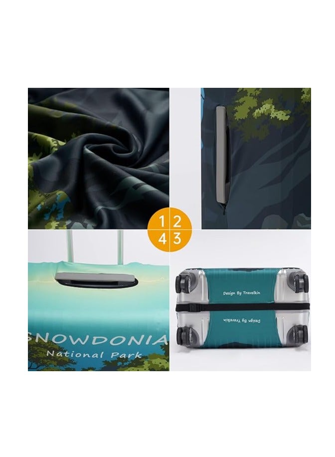 Excefore غطاء حقائب قابل للغسل غطاء حقيبة مضاد للخدش واقي حقيبة يناسب حقائب 22-25 بوصة - Image 4