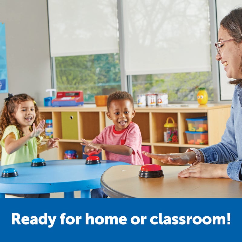 Learning Resources أزرار الإجابة من Learning Resources، أزرار الصف، مجموعة من 8 أزرار، ألعاب عرض الألعاب، تنمية المهارات الاجتماعية، للأعمار 3 سنوات فما فوق - Image 4