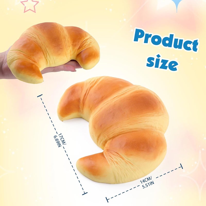 Anboor Slow Rising Squishy Toys for Kids - Bread, Croissant & Food-Themed Stress  Relief - Image 2