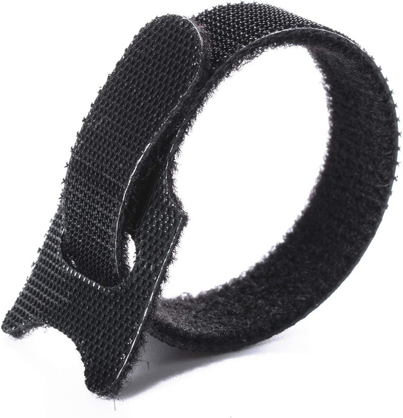 SHOWAY Reusable Cable Ties, 50pcs, Black, Fabric, Hook and Loop, Ideal for Cord Organization and Wire Management - Image 4