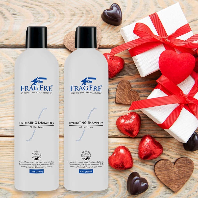 FRAGFRE Hydrating Sensitive Skin Shampoo 12 oz - Sulfate-Free, Fragrance-Free, Paraben-Free, Color-Safe, Hypoallergenic, Mild Hair Cleanser - Gluten-Free, Vegan, Cruelty-Free, With Natural Cucumber - Image 4