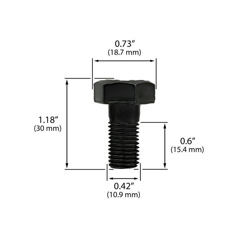 AA A.A 10-Bolt  Ring Gear Bolt Set Replacement for GM 7.5""  8.25""  8.5"" and 8.6"" - Reverse Thread (10 Bolts) - Image 2