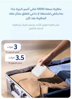 AOLON Aolon Magnetic Wireless Charging Mini Power Bank 10000 mAh White  - Image 3