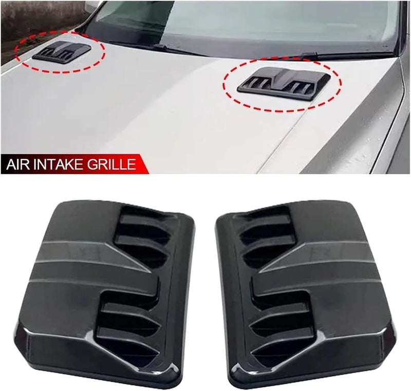 2 Pcs Car Engine Hood Vents Covers for 7th Nissan Altima 2019 2020 2021 2022, Front Air Flow Intake Stylish Exterior Decoration Trim Vehicle Accessories,Black - Image 4