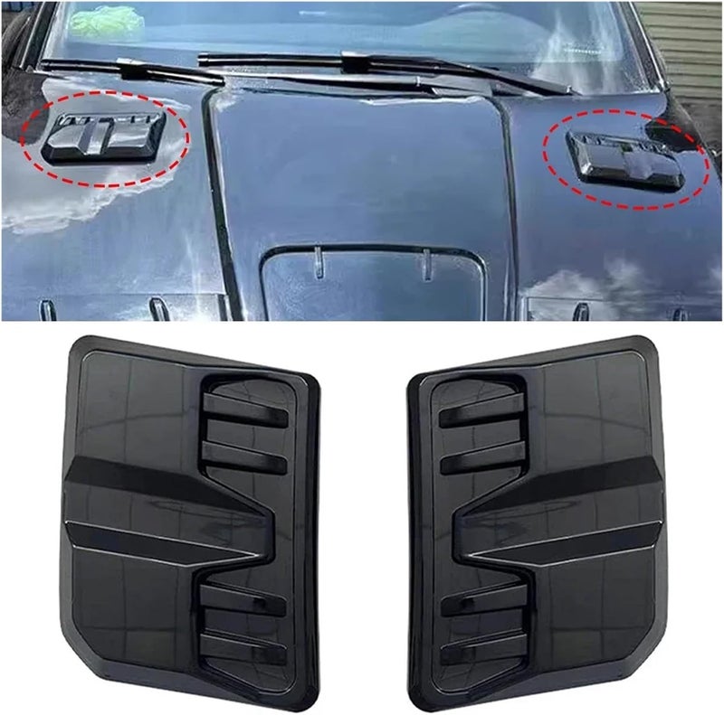 2 Pcs Car Engine Hood Vents Covers for 7th Nissan Altima 2019 2020 2021 2022, Front Air Flow Intake Stylish Exterior Decoration Trim Vehicle Accessories,Black - Image 5
