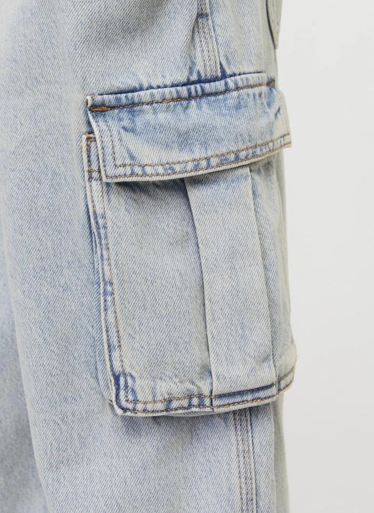جاك وجونز جونيور Kids Jjialex Jjcargo Pocket Detailed Jeans