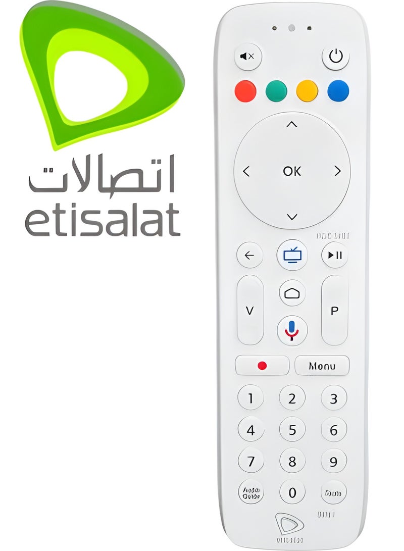 etisalat Remote Control For ETISALAT Receiver , WITH 2X BATTERY - Image 1
