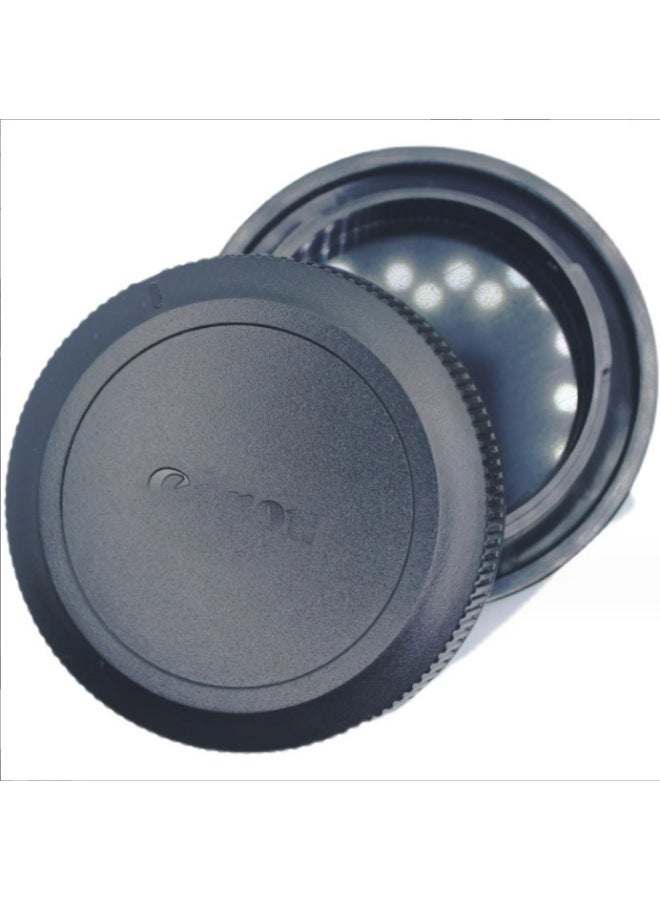 Front And Rear Cover Suitable For Canon EOS R Full Frame Micro Single R5 R6 RP Body Front Cover Lens Rear Cover RF Bayonet-Color:RF Cover (with Label)  - Image 3