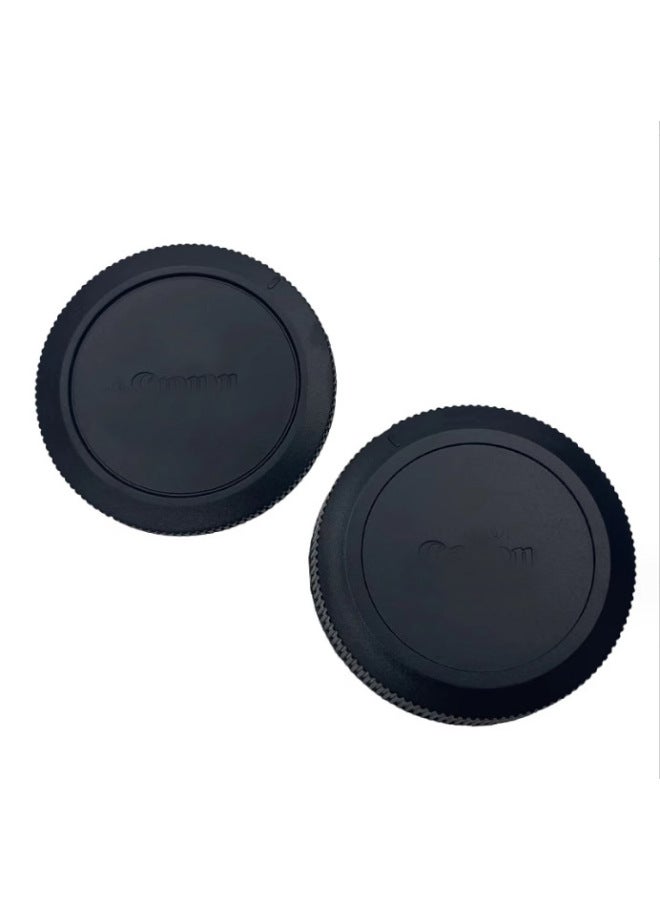 Front And Rear Cover Suitable For Canon EOS R Full Frame Micro Single R5 R6 RP Body Front Cover Lens Rear Cover RF Bayonet-Color:RF Cover (with Label)  - Image 1