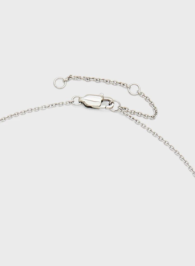 Tommy Hilfiger  Womens Pendant Necklace In Stainless Steel Embellished With Crystals - 2780901 for Women | Best Price UAE