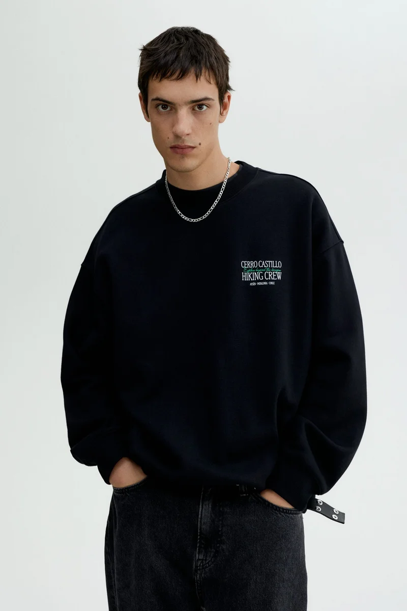 H&M Loose Fit Printed sweatshirt