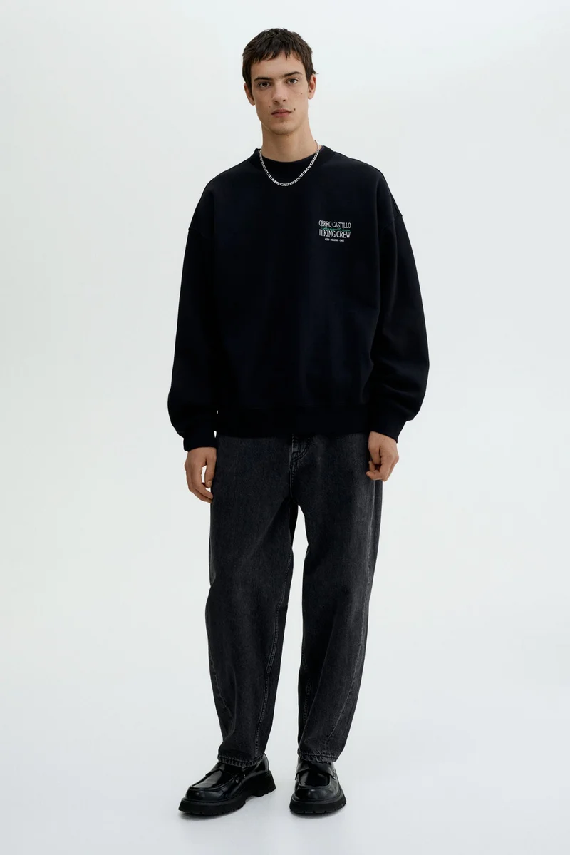 H&M Loose Fit Printed sweatshirt