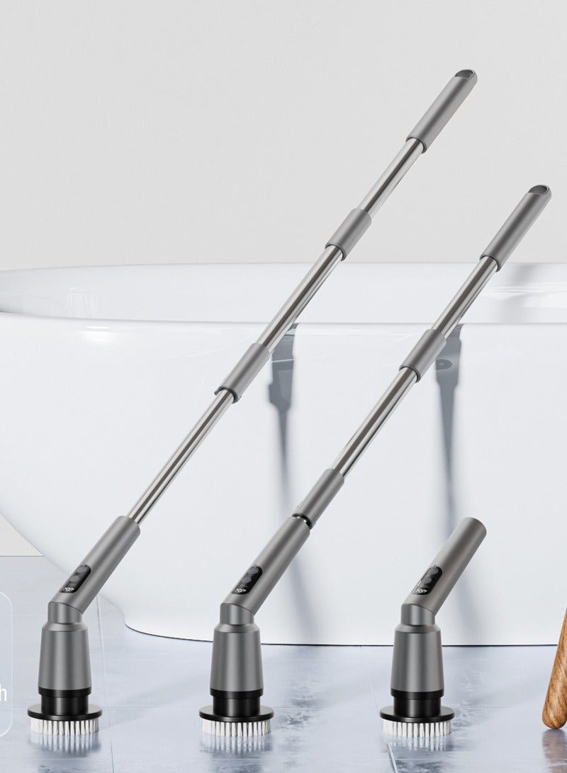 9 in1-1-Electric Spin Scrubber -Electric Scrubber for Cleaning with 7 استبدلت الرؤوس -Full Body IPX7 Waterproof Tub Scrubber with Long Handle -3 Speeds Electric Brush Cleaner for Bathroom and Tley, Sink, Car & More (2013) - Image 1