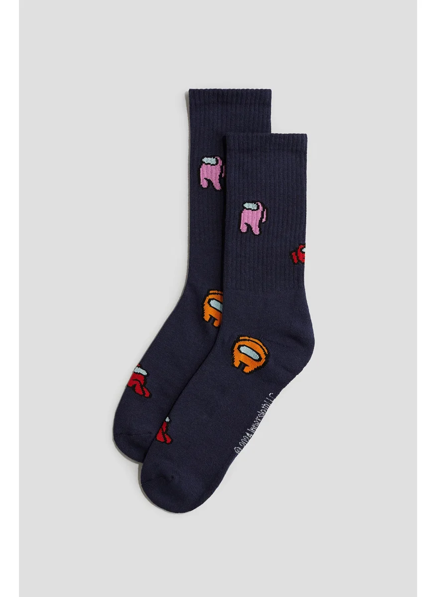 اتش اند ام 5-Pack Intarsia Motif Socks