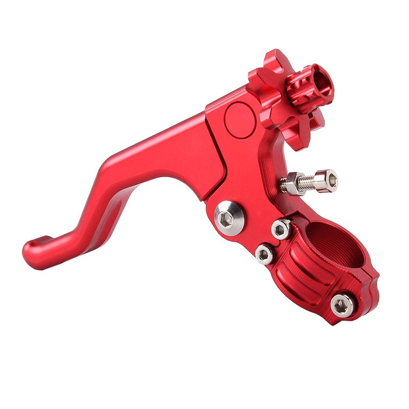 JXPANG CNC Short Stunt Clutch Lever 22mm 78 Handlebar Universal Stunt Clutch Lever Motorcycle Dirt Bike for for CFR250R CFR450R CFR450X CFR250X XR250 Red - Image 2