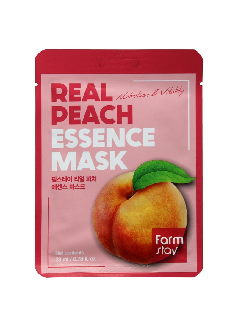 FARMSTAY - FARMSTAY Face Mask with Real Peach Extract 23ml - Image 1