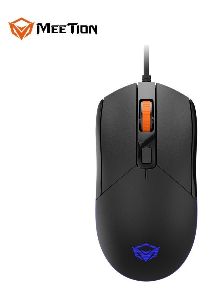 Meetion 4 IN 1 PC Gaming Kits C490 3.5mm stereo headset USB multimedia keyboard with colorful backlit Gaming mouse, max.2400dpi with breathing backlit (English+Arabic, Black) - Image 5