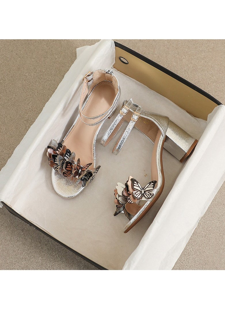 KUYING - New Water Diamond Open Toe Sandals - Image 1