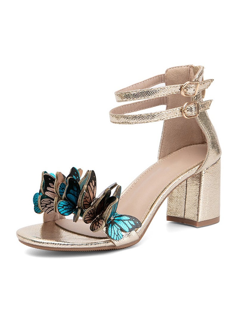 KUYING - New Water Diamond Open Toe Sandals - Image 1