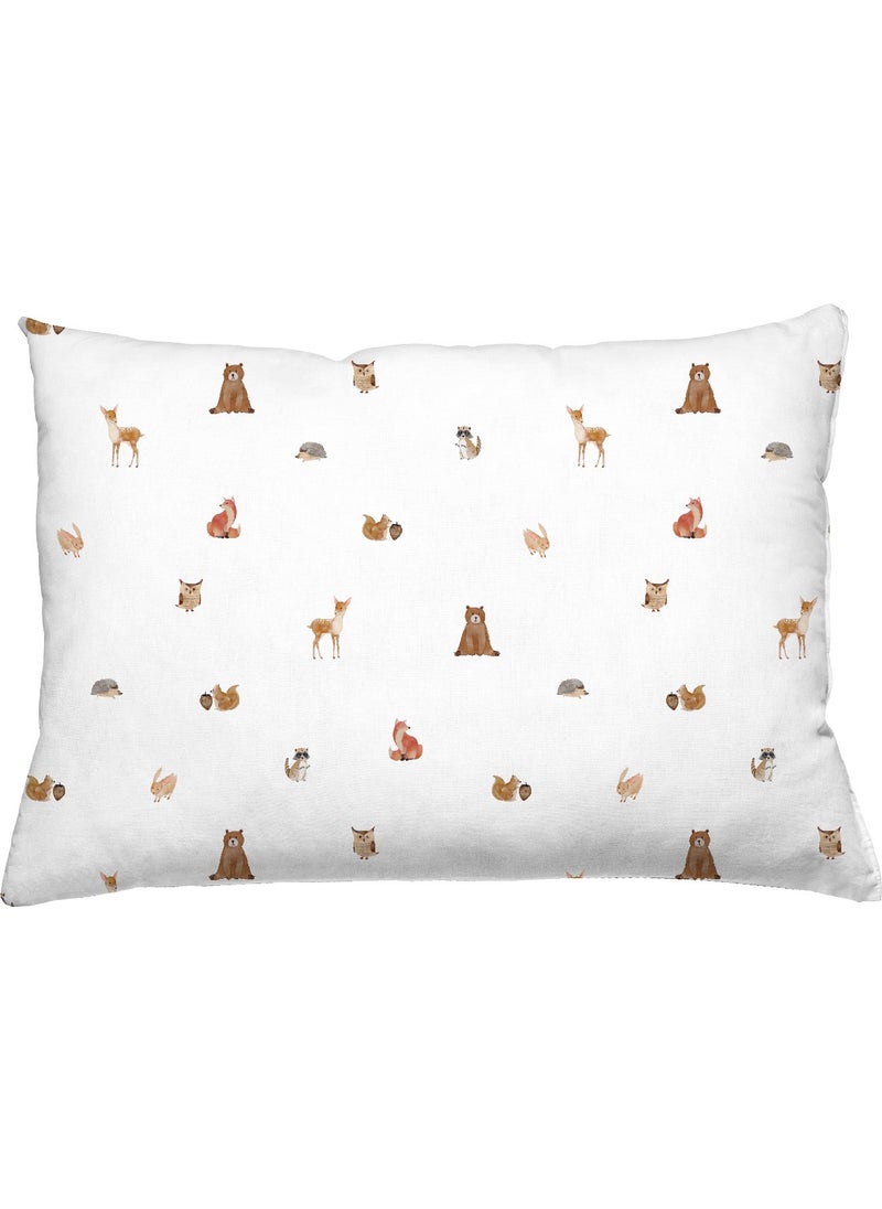 Casadora Baby Forest Amigos 100% Cotton Satin Fitted Sheet Set - 100X200 cm + 50X70 cm  - Image 2