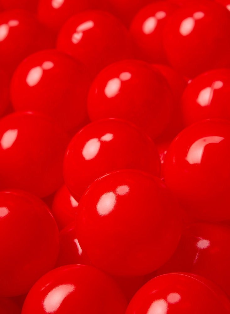 100 قطعة كرات المحيط الأحمر الزاهية ذات الحواف الناعمة وتصميم خالي من الجراثيم مجموعة كرات حمام زاهية - Image 2