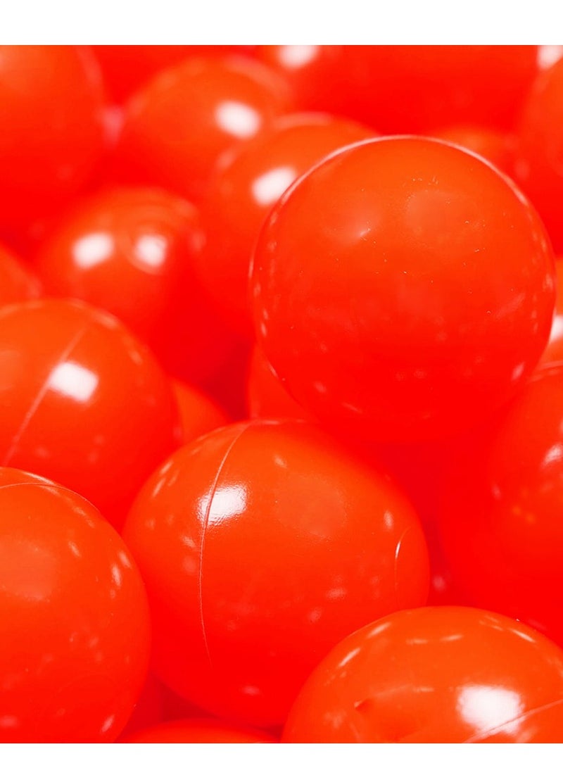 100 قطعة كرات المحيط الأحمر الزاهية ذات الحواف الناعمة وتصميم خالي من الجراثيم مجموعة كرات حمام زاهية - Image 5
