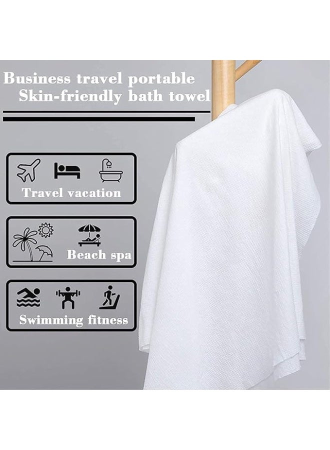 JOEBO Pack Disposable Bath Towels Body Towel, 140x70 cm Individually Wrapped Shower Bath Extra Thicker and Larger Towels for Hiking, Camping, Backpack, Cycling Bicycle Road Trip - Image 3
