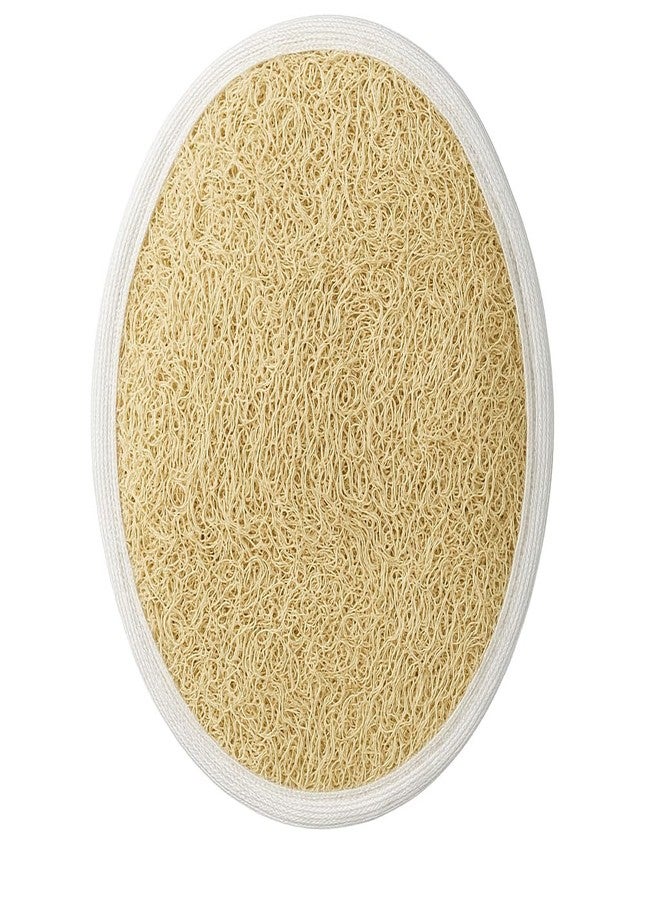 NOAK Natural Oval Loofah for Bathing | Soft & Smooth Body Scrubber | Gentle Exfoliation for All Skin Types, Removes Dead Skin Cells | Easy-to-Hold Bath Sponge | Attractive Pouch Designs | Pack of 2 - Image 1