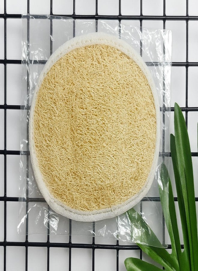 NOAK Natural Oval Loofah for Bathing | Soft & Smooth Body Scrubber | Gentle Exfoliation for All Skin Types, Removes Dead Skin Cells | Easy-to-Hold Bath Sponge | Attractive Pouch Designs | Pack of 2 - Image 2