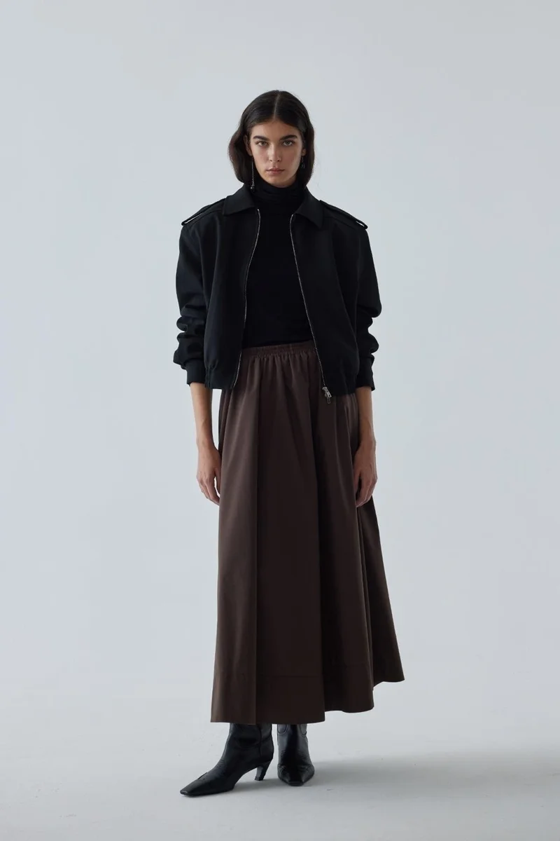 Suud Collection Black Mia Turtleneck Bodysuit
