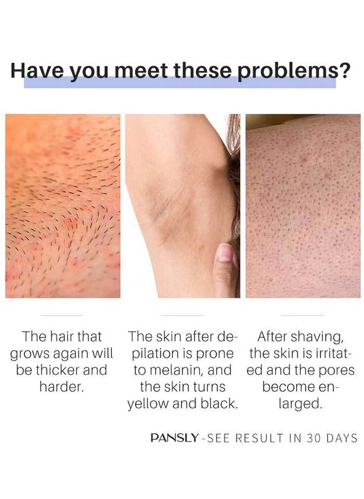 Depilatory Painless Lavender Hair Removal Inhibitor Cream with Fruit Flower Scent for Armpit Bearded Body Persistent Inhibition of Hair Growth