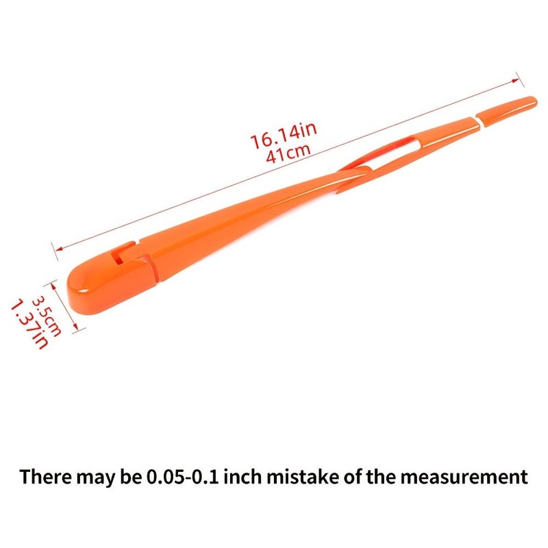 Orange Rear Wiper Decoration For Car - Image 2