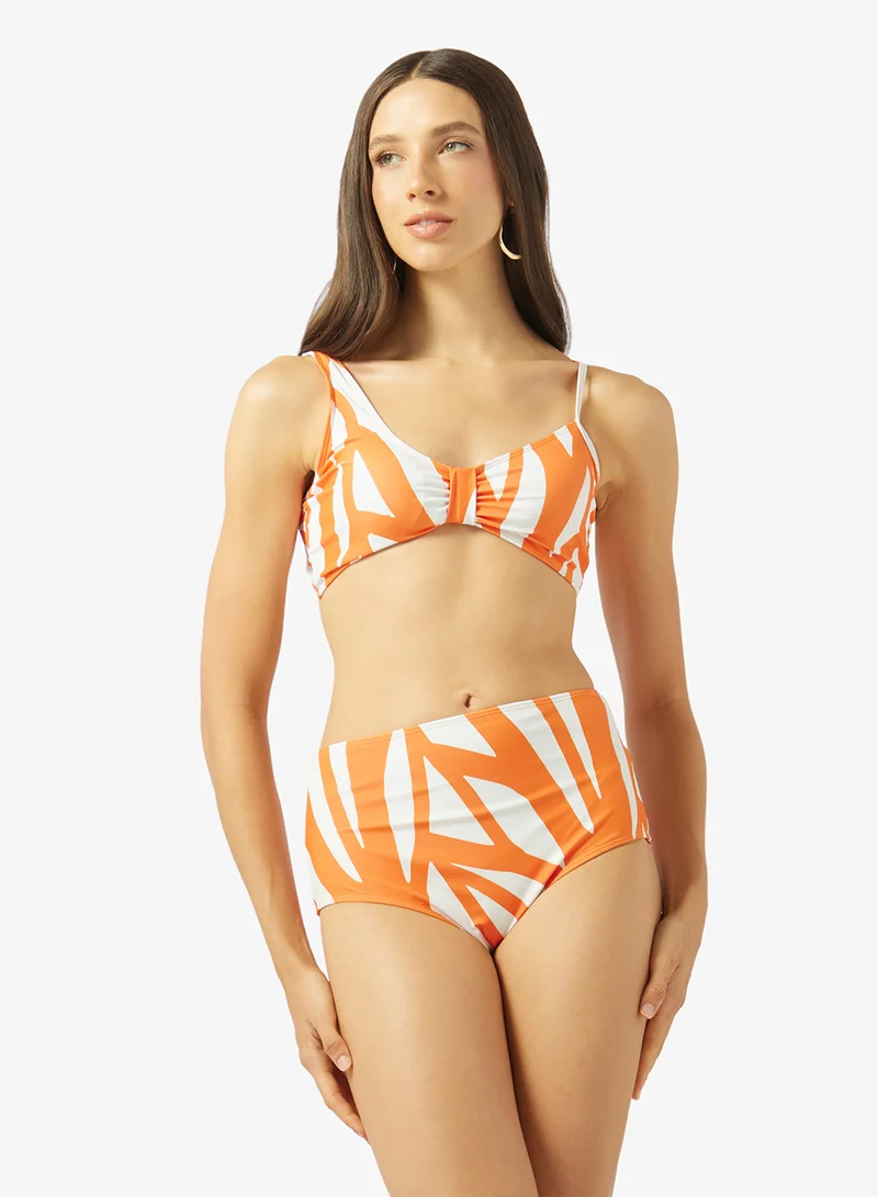 Soleira Monochrome Bikini Set With Pants