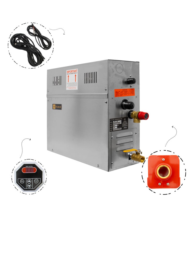 جلوبال ستار جهاز غرف البخار ستيل المطور 6 كيلو - Image 1