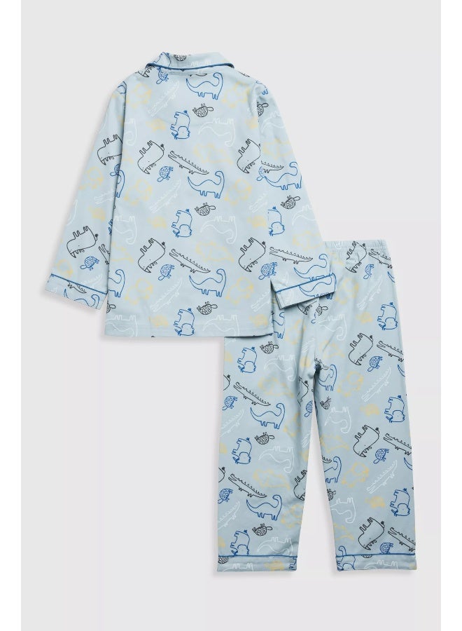 mothercare بيجاما منسوجة ديناصور - Image 1