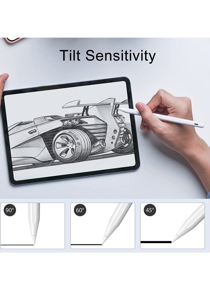 ELTRAZONE Stylus Pen for iPad, 13 mins Fast Charging Apple iPad Pencil with Palm Rejection, Tilt Sensitivity, Work for 2018-2022 iPad Air 3/4/5, iPad Mini 5/6, iPad 6/7/8/9/10, iPad Pro 11", iPad Pro 12.9" - Image 3