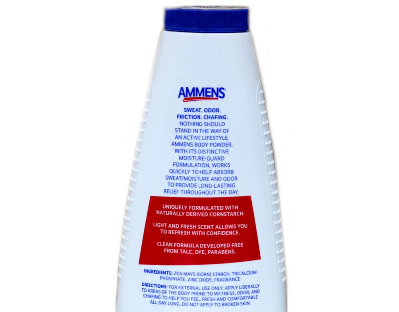 Ammens Body Powder Original â€“ Talc-Free Clean Formula, All-Day 4X Strong Protection, 11 oz (Pack of 2) - Image 4