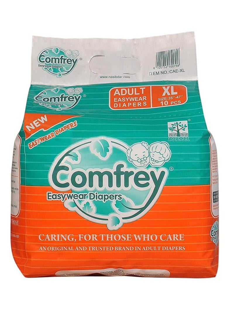 Comfrey Adult Pant type Easy Wear Diapers Xtra Large - 10's Disposable