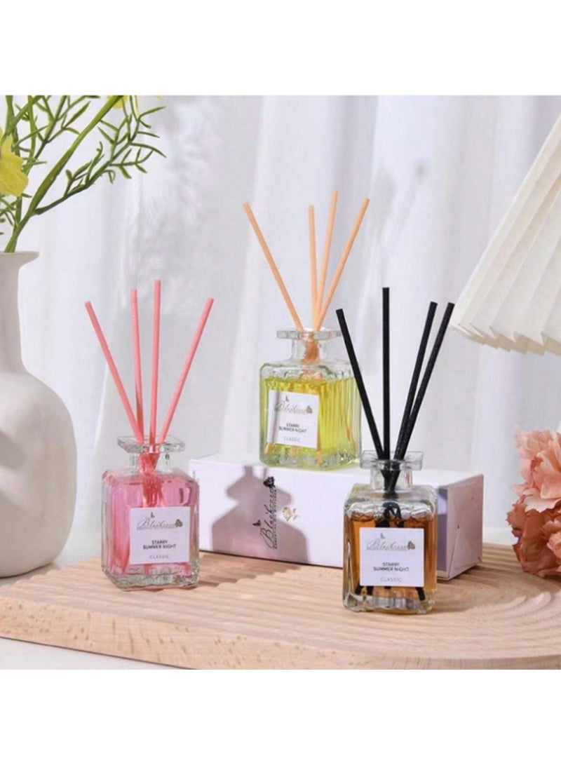 Blackrose 50ml Essential Oil Diffuser Luxury Reed Diffuser  Sticks Oil Aromatherapy  Reed Rattan Stick  Home Fragrance Starry Summer Night Classic Roman Lavender - Image 2