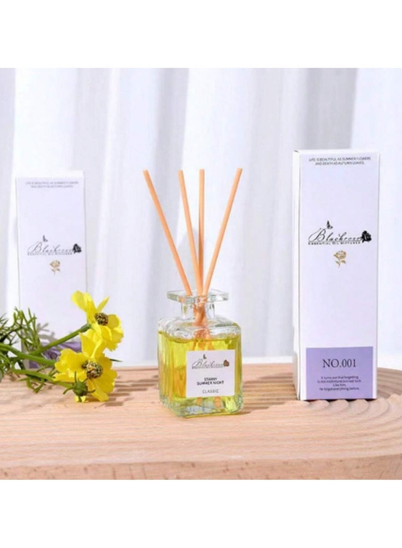 Blackrose 50ml Essential Oil Diffuser Luxury Reed Diffuser  Sticks Oil Aromatherapy  Reed Rattan Stick  Home Fragrance Starry Summer Night Classic Roman Lavender - Image 4