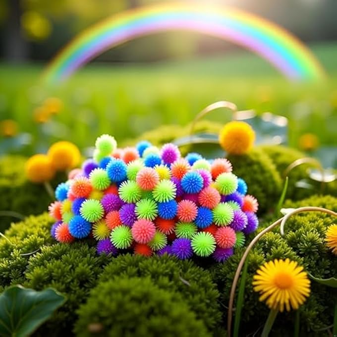 Wyjuan 10 Pieces Multicolor Mini Hedge Balls Spiky Sensory Game Soft Sensory Fun Birthday Party Favors - Image 3