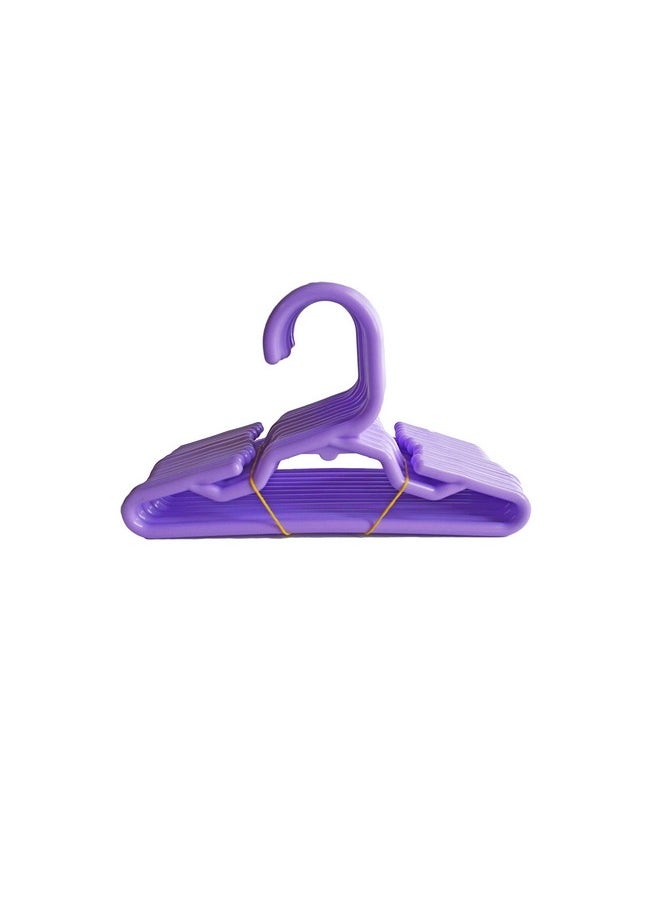Brittany's 12 Purple 5.5 Inch Purple Hangers For 14 Inch Dolls And 18 Inch Dolls Doll Clothes Hangers  - Image 1