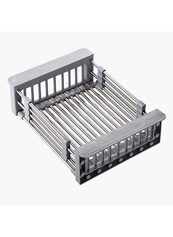 Neo Expandable Dish Drying Rack Grey 8.5 x 21cm - Image 2