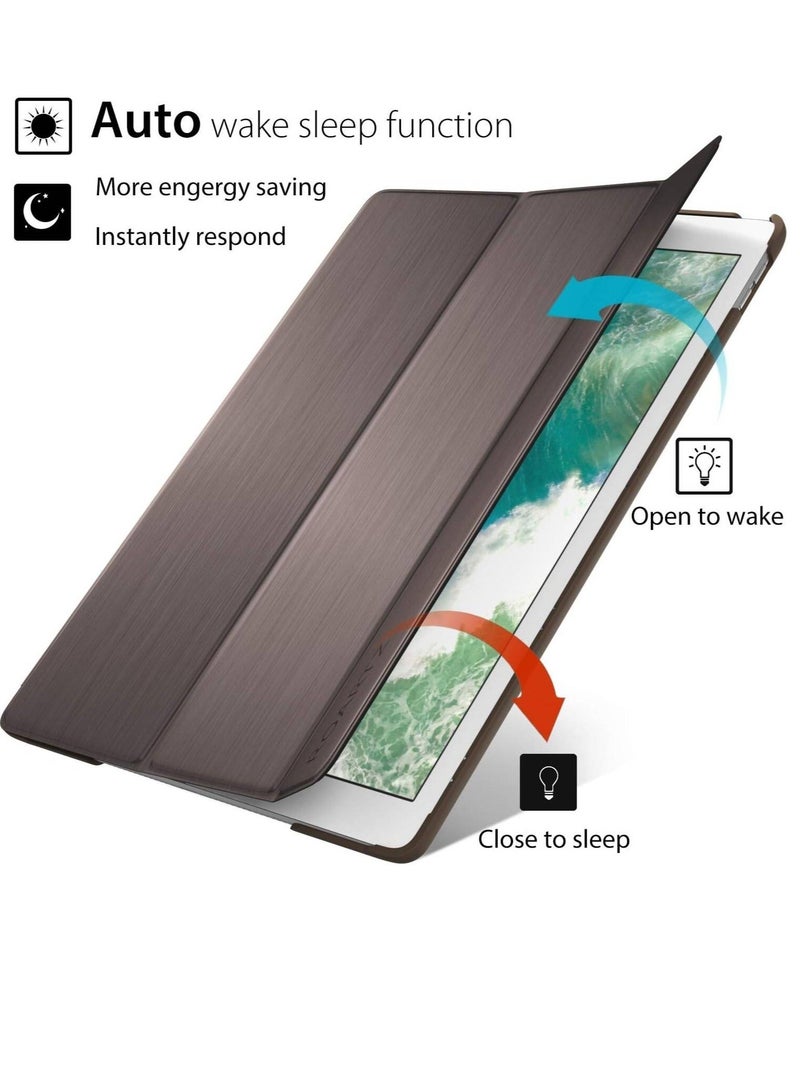 "Navy Blue Slim Fit Smart Folio Case for iPad Mini 5: Lightweight Rubber Coated Hard Cover with Wake/Sleep Function!" - Image 4