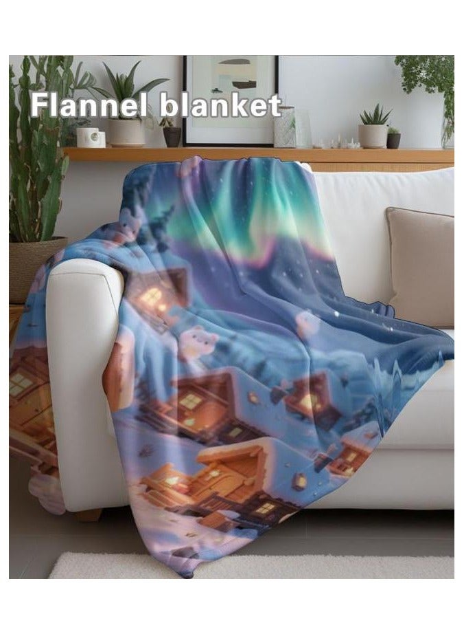 general Flannel thin blanket (warm and comfortable, suitable for sleep, gaming, dust removal and sandproof) 150cm*200cm - 293 - Image 1