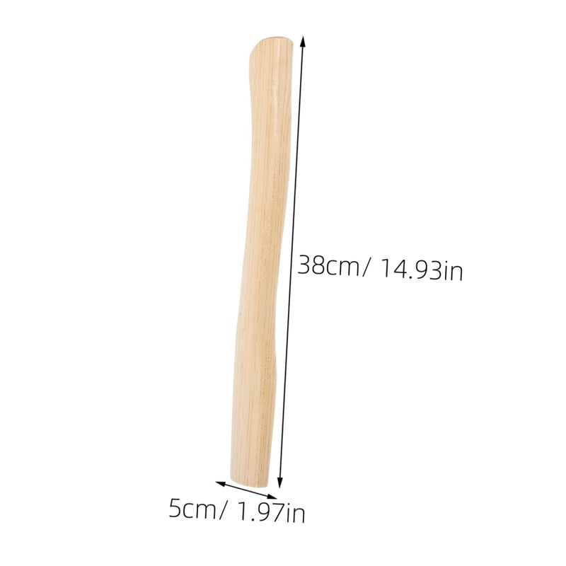 Hardwood Axe Handle Hatchet Replacement Ergonomic Grip 15 Inch Outdoor Chopping Wood Splitting - Image 3