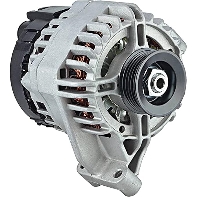DB Electrical New Alternator Compatible with/Replacement for 1.4L Fiat 500 12 13 2012 2013 68070539AA, RL070593AA, 101210-1650, 11599, 2 Clock 105 Amp Internal Fan Type CW Rotation 12V - Image 1