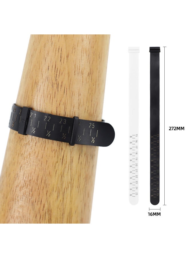 PU Bracelet Measuring Soft Ruler Wrist Size Measuring Circle Belt Style Standard Bracelet Measuring Circle Explosions-Model:White Bracelet Measuring Strap  - Image 4