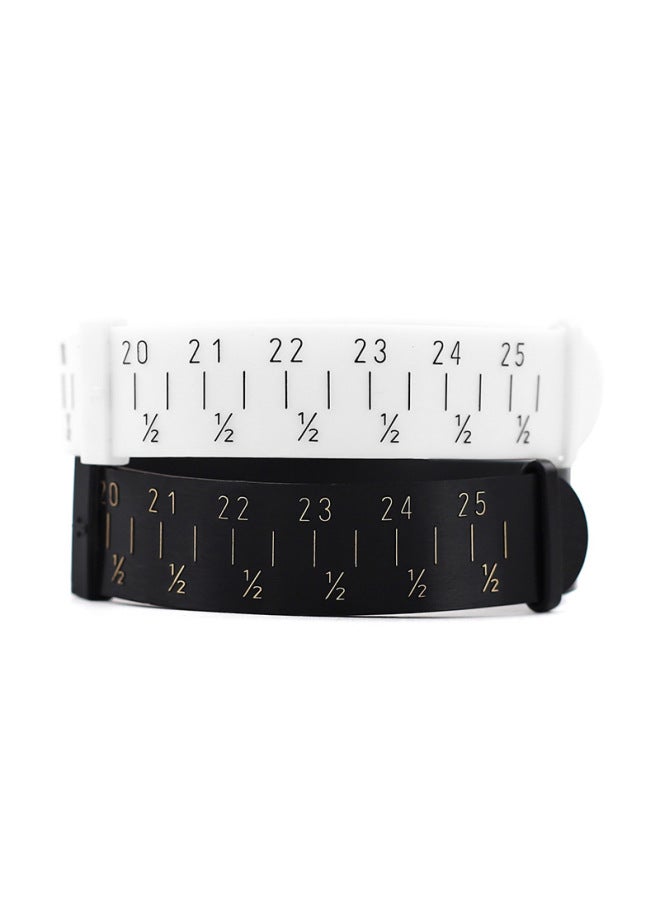 PU Bracelet Measuring Soft Ruler Wrist Size Measuring Circle Belt Style Standard Bracelet Measuring Circle Explosions-Model:White Bracelet Measuring Strap  - Image 5
