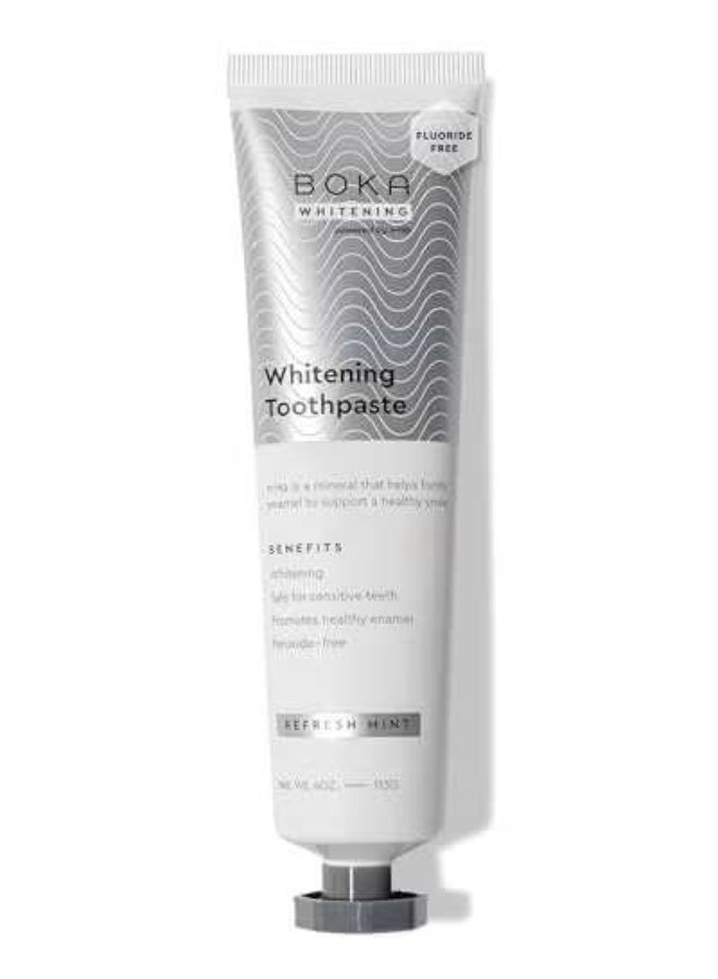 Boka Fluoride Free Toothpaste Nano Hydroxyapatite Helps Remineralize Appropriate for Sensitive Teeth Whitening for Adult Kids Oral Care Refresh Mint Flavor 4 Fl Oz 1Pk